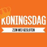 Koningsdag gesloten